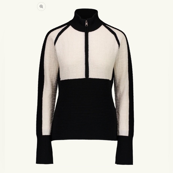 Obermeyer Dolly Cashmere Blend 1/2 Zip Sweater - Picture 1 of 14